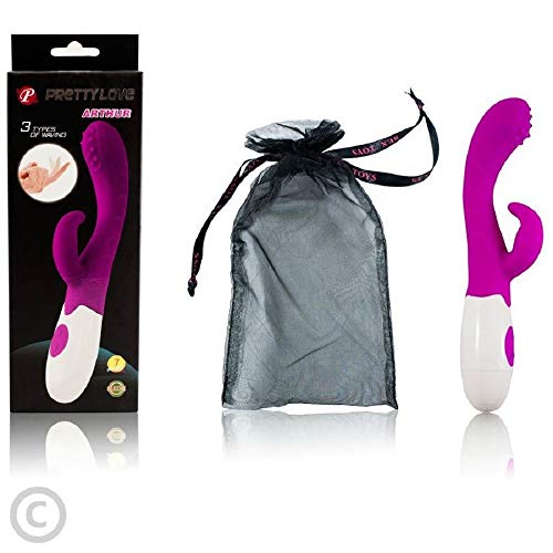 Vibratore In Silicone Con 7 Velocita Doppia Stimolazione - Double Stimulation 7 Speeds Vibrator
