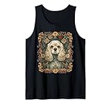 Regalo ideale per gli amanti del cocker spaniel, gli appassionati di cocker americani e chiunque sia attratto dall'arte botanica e dallo stile classico ispirato al giardino. Perfetto per compleanni e vacanze.