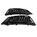 NCLFIDX Ricambi Auto 2 Pezzi per Griglie fendinebbia paraurti Anteriore Nero Lucido Stile S4 ， per Audi A4 B9 2017~2018 Accessori Auto