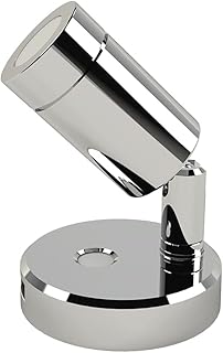 mewmewcat Luz De Leitura Led,12V / 24V LED luz de leitura 3300K RV barco lâmpada de cabeceira controle de toque 360 ° cabeça rotativa para estudar leitura trabalhando camping, fonte de alimentação