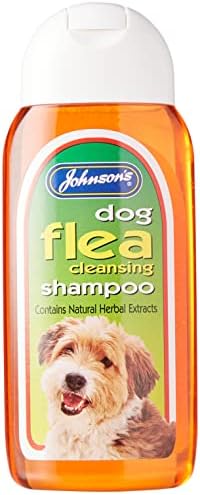 Johnson's Dog Flea Cleansing Shampoo 200ml-Mild Herbal Formula...