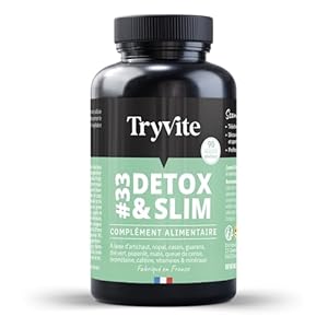 Detox Minceur puissant et rapide | Coupe faim puissant et efficace | Soutien pour la perte de poids | TRYVITE DETOX&SLIM