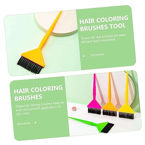 Beavorty 18 Pcs escova de tintura de cabelo escova de cabelo acessórios de barbeiro tintura para cab