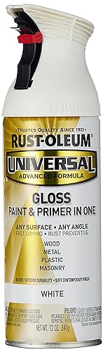 Image of Rust-Oleum 245199 Universal All Surface Spray Paint, 12 oz, Gloss Pure White