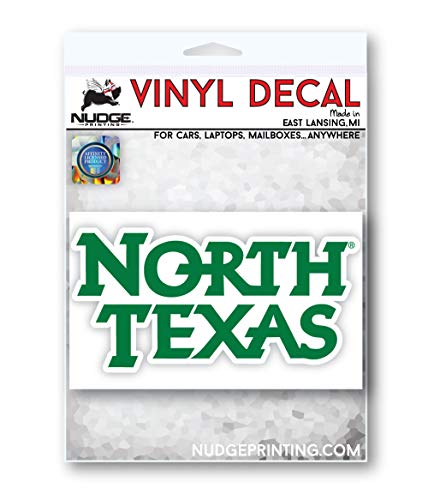 Image of Collegiate NCAA Car Decal Made from Premium Weatherproof Vinyl (University of North Texas Script)