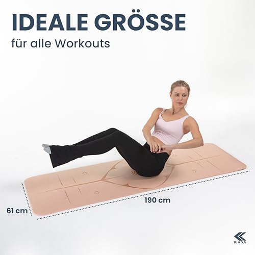 KIANA-SPORTS-Yoga-Matte-aus-Deutscher-Entwicklung--Rutschfeste-gelenkschonende-Yogamatte--2-Komfort-Dicken-10-15-cm--Weiche-Sportmatte-Gymnastikmatte--Fur-Yoga-Pilates-Krafttraining | Dealmeister.io Alt tag für bilder post titel