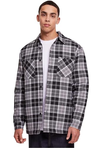 Veste surchemise matelassée à carreaux pour homme Urban Classics