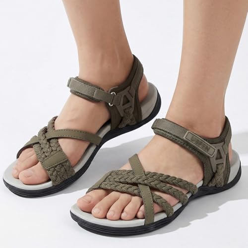 Image of UBFEN Womens Hiking Sandals Outdoors Water Sport Arch Support | Comfortable Adjustable Ankle Strap, Lightweight Suitable for Beach, Travel, Golf and Daily Wear