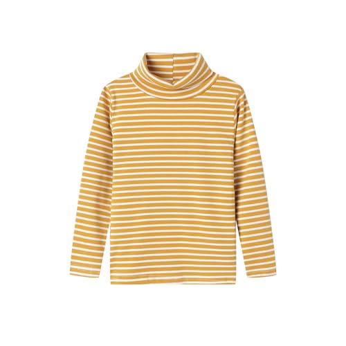 Image of Mud Kingdom Little Girls Long Sleeve Tee Shirts Soft Turtleneck Layering Pullover Slim Stretchy Tops