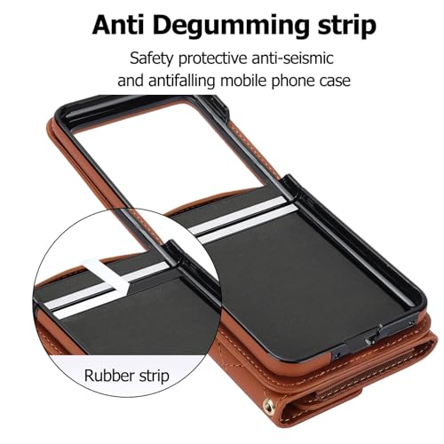 Étui en cuir de luxe vert Motorola Razr 2025 style portefeuille