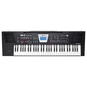 Roland BK-3 Backing Keyboard, draagbaar, zelfstandig keyboard met ingebouwd geluidssysteem, zwart