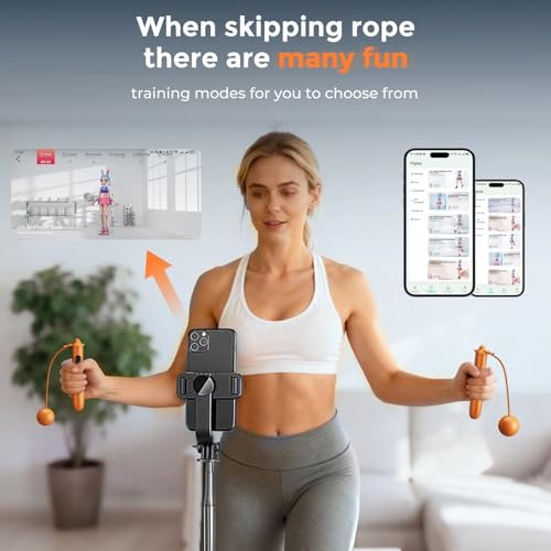 Image of Smart Jump Rope, Wireless Jumping Rope, Supports Game App Interaction, Suitable for Home and Gym exercise, Fitness Skipping Rope, Suitable for Women, Men, Adults and Children
