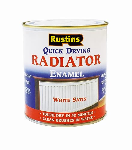 Rustins Quick Drying Radiator Enamel Satin 500ml