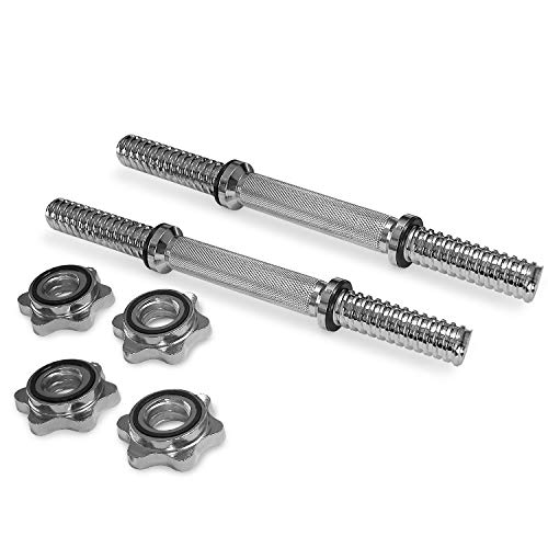 A2ZCARE Threaded Dumbbell Handles/Adjustable Dumbbell Bar Handles Fit