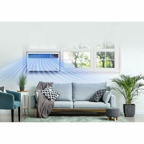Image of LG 23,500 BTU Dual Inverter Smart Window Air Conditioner, 230V, Air Conditioner Cools Rooms up to 1,440 Sq. Ft., Ultra Quiet Operation, with LG ThinQ, Amazon Alexa & Hey Google, White | 230V, Dual Inverter, Ultra Quiet Operation, LG ThinQ, Alexa and Google Assistant Compatible, Rooms up to 1440 Sq.Ft.