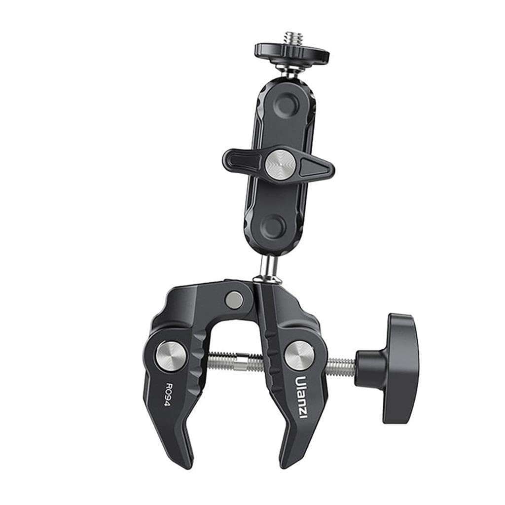 Hiffin Ulanzi R094 Super Clamp Mount with Magic Arm | Multi-Functional Camera & Mobile Clamp | 360° Ball Head | 1/4" & 3/8" Thread Mount | Compatible with DSLR, Action Camera, GoPro & Smartphone-image-48