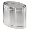 mDesign afvalemmer voor badkamer en toilet – ovale prullenbak met een elegante look – design prullenmand van resistent…