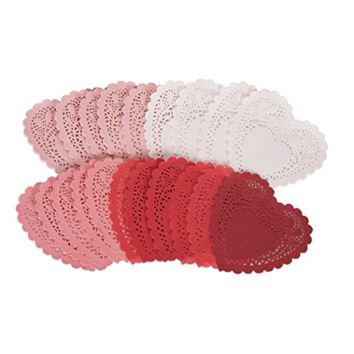 Kangaroo Mini Valentine's Heart Doilies (144-Count)