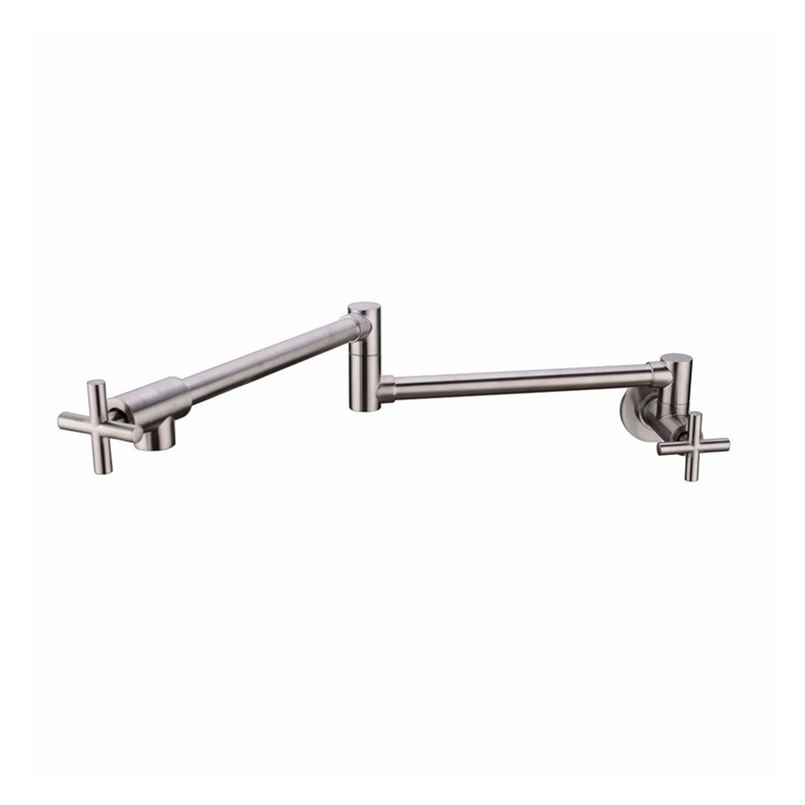 Wall Mount Pot Filler Sink Taps Swinging Spout Faucet for Kitchen Gourmet Sinks Faucets Single Cold Spigots Brush Black Tap,Durability(Brushed)