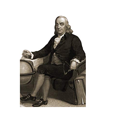 Image of Cardboard People Benjamin Franklin Life Size Cardboard Cutout Standup