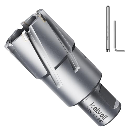 Kolvoii TCT Annular Cutter 1‑1/4" Diameter x 1‑3/8" Depth, Mag Drill Bit