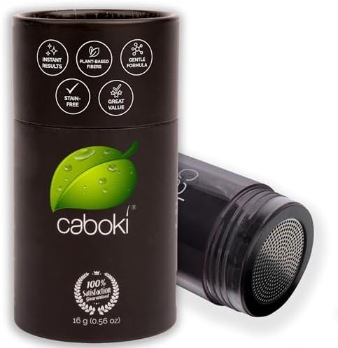 Caboki Hair Fibers – Bald Spot Cover Up for Men and Women – Dark Brown