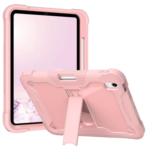 Coque iPad Air 5 et Pro 11 rose doré rigide antichoc - 6