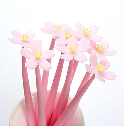 6 bolígrafos gel AKOAK Sakura negro 0.5 mm paquete miniatura 2