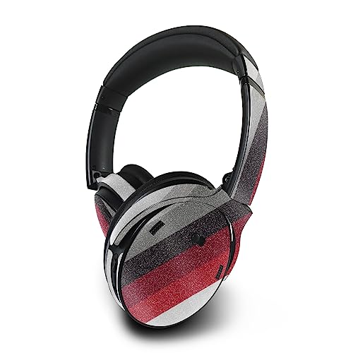 Image of MightySkins Glossy Glitter Skin Compatible with Bose QuietComfort 45 Headphones Slant Stripes | Protective, Durable High-Gloss Glitter Finish | Easy to Apply | Made in The USA