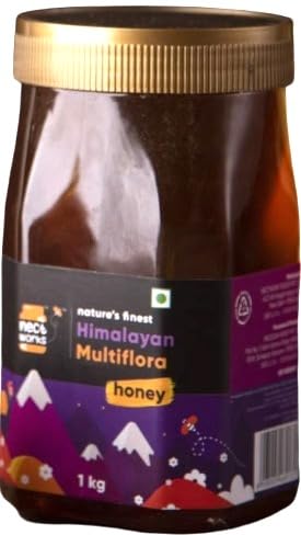 NectWorks Himalayan MultiFlora Honey 1Kg | Grade A | Zero Additives | Zero Added Sugar | For a Healthy Lifestyle | Multi Flora Honey
