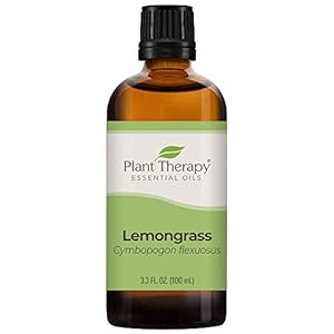 Plant Therapy Lemongrass Essential Oil 100% Pure, Undiluted, Natural Aromatherapy, Therapeutic Grade 100 mL (3.3 oz)