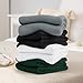 Utopia Bedding Knit Blanket Queen Size (90x90 Inches, White) Soft Lightweight Jersey Breathable Sweatshirt Blanket for Bed,Couch & Sofa