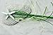 Green Starfish Mermaid Wand - Handmade Mermaid Wand Made with Colorful Ribbons, Starfish and Genuine Sea Glass