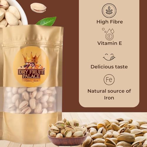 DRY FRUIT PALACE Pistachios | Roasted AKBARI Pista | Royal Quality Pista Dry Fruits | Salted Pistachio | Pistachios Dry Fruits (200 GM) 1