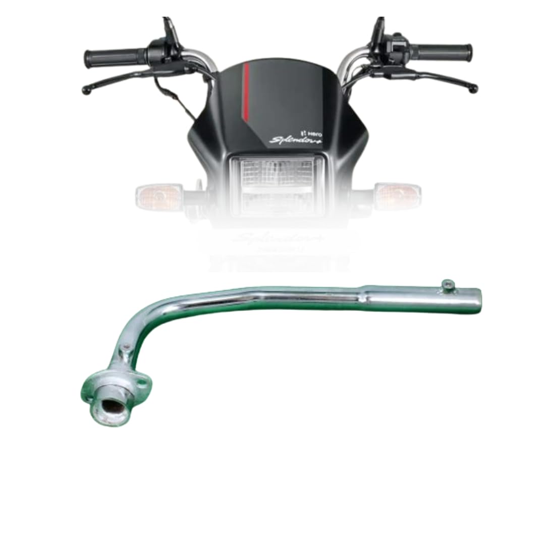 Bike Bend Pipe Exhaust Black Pipe Splendor BS3,BS4,BS6 Easy To Fit Old,New All Hero Splendor iSmart, Splendor NXG, Splendor Plus, Splendor Pro, Splendor Y2K Model’s 4-image-12