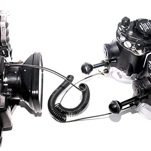 nitescuba Diving Flash Multi-core Fiber Optic Cable Ball Head for Camera Housing Sea&sea Ys D2 YSD3 Inon S-2000 Z330 Strobe Flashlight Optic Coiled Cord