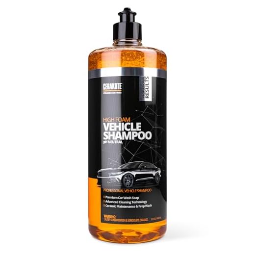 CERAKOTE® High Foam Vehicle Shampoo, pH Neutral Car Wash Soap, 32 oz