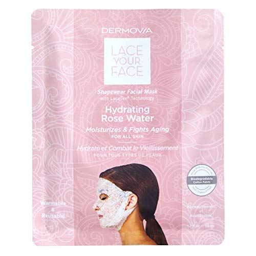 LACE YOUR FACE Patented Compression Facial Mask, AS SEEN ON SHARK TANK, Reusable Biodegradable Cotto - //coolthings.us