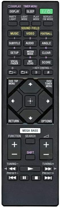 Replacement Remote Control Replace for TV/Audio/Projector for Sony HCDSHAKE-X1 HCD-SHAKEX7 SHAKE-X3D AV Receiver