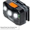 Klein Tools 56048 Rechargeable LED Headlamp, Adjustable Fabric Strap, 400 lms, All-Day Runtime, for Work, Running, Outdoor Hiking
