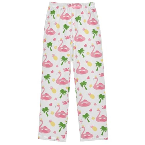 Boy's Pants Palm Tree Ice Cream Crab Jogger Pants Elastic Waist Long Bottoms Trousers with Pockets 6-14 Years
