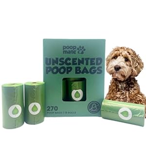 Dog Poop Bags – Pet Waste Bags, Leak Proof, Thick Waste Bag Refill Rolls For Dogs, Unscented – 18 Rolls (270 Count)
