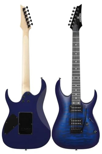 Grade Blue Rosewood Klavye HH Yüksek Kaliteli Elektro Gitar