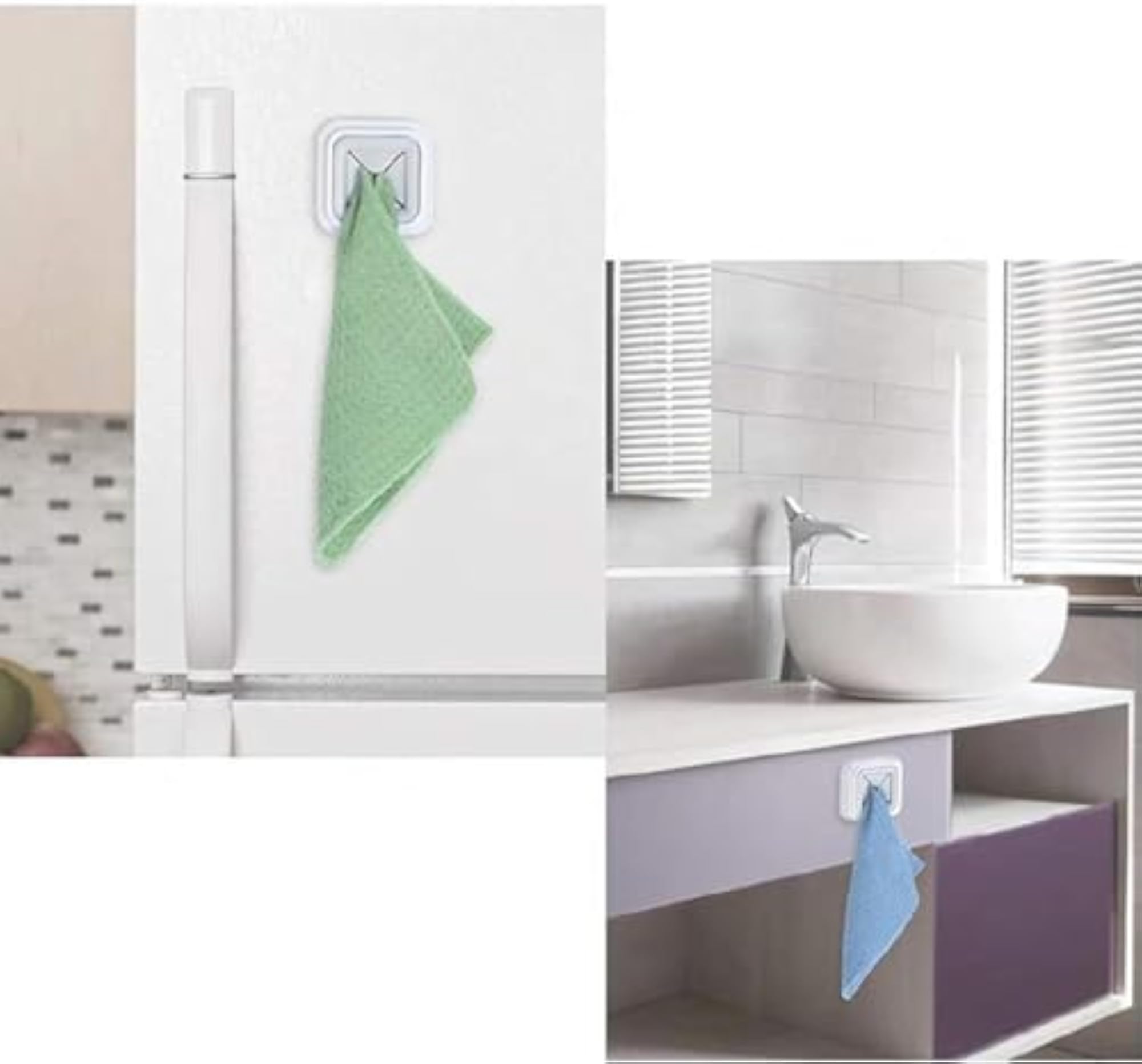 Nail Free Towel Rack, Decorative Wall Hanger