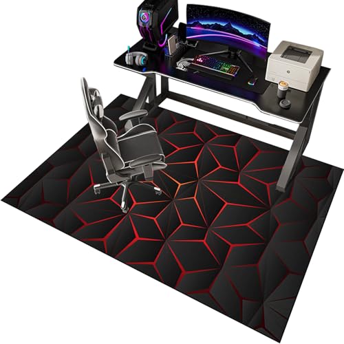 EYKWKB Alfombrilla para Silla de Gaming Oficina, Protector de Suelo, Alfombras para Sillas, Alfombra Silla Escritorio, Alfombra Silla Ruedas Gaming Oficina, Alfombra Suelo Gaming 70 x 100 cm
