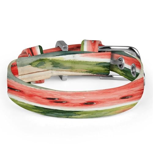 Collar de sandía para mascotas paseos cómodos de verano con tela Oxford 5
