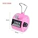 uxcell Hand Tally Counter 4 Digit Tally Counter Mechanical Palm Click Counter Count Clicker Finger Counter Manual Clicker for Event Sport Stadium Pink