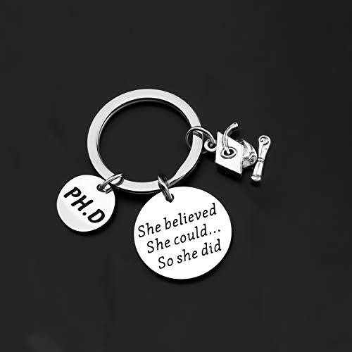 Image of ENSIANTH PHD Gift Phd Student Gift She Believed She Could So She Did PHD Graduation Gift Medical School Gift