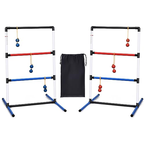 COSTWAY 2er Set Leitergolf Wurfspiel, Laddergolf mit eingebautem...