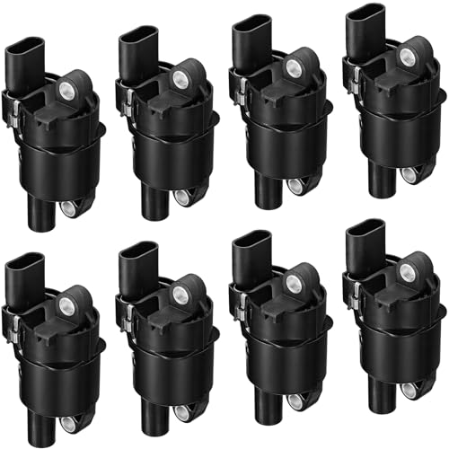 Image of BDFHYK Ignition Coils Pack UF414 Compatible with Cadillac Escalade 2007-2016 GMC Sierra 1500 2500 3500 Chevrolet Tahoe Silverado Avalanche Trailblazer EXT V8 4.8L 5.3L 6.0L Coil for C1512 Set of 8